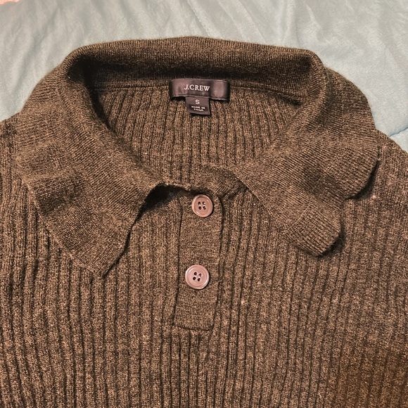 J.Crew Ruffle Collar Ribbed Sweater - Picture 3 of 4